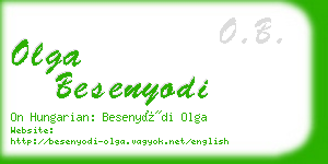 olga besenyodi business card